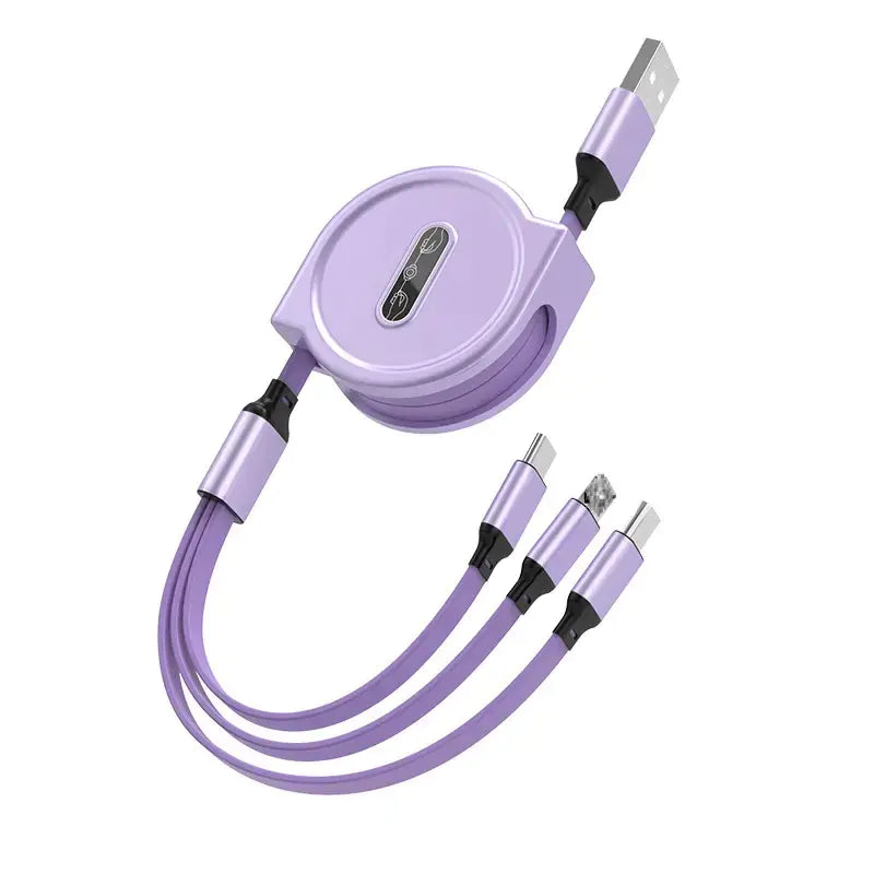 3-in-1 Retractable Fast Charging Cables for Devices