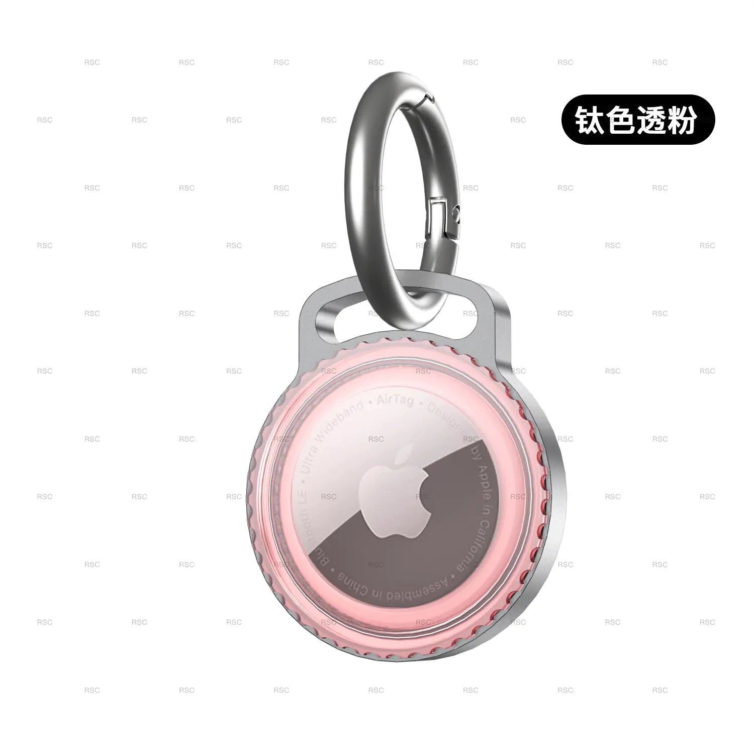 AirTag Metal Protective Case with Keychain and Waterproof