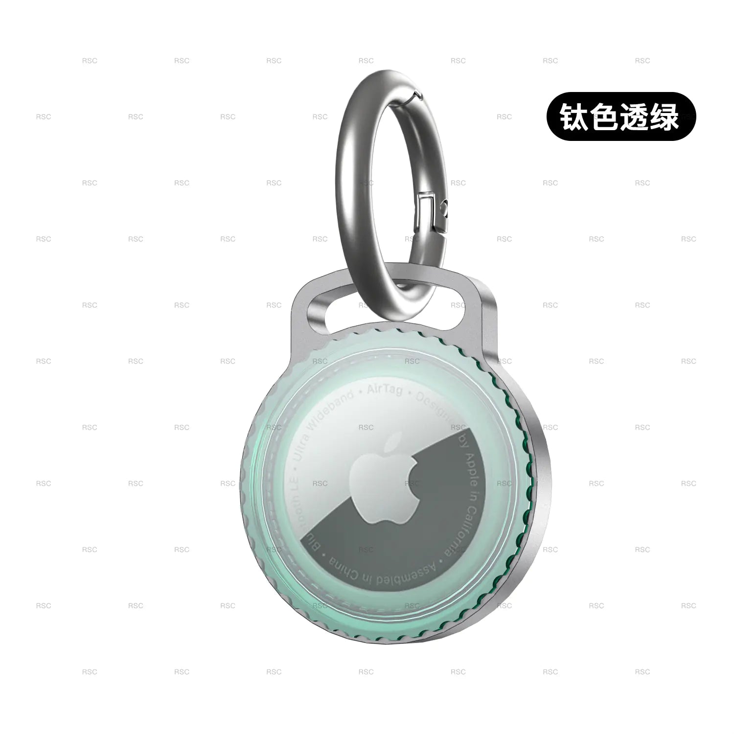 AirTag Metal Protective Case with Keychain and Waterproof
