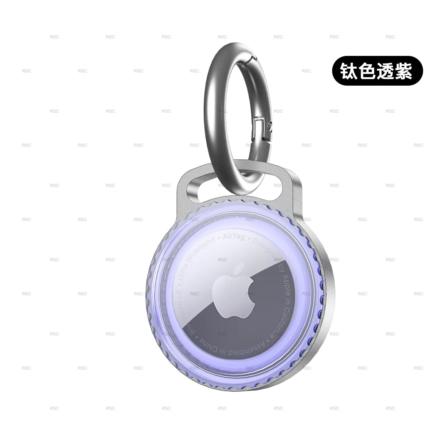 AirTag Metal Protective Case with Keychain and Waterproof